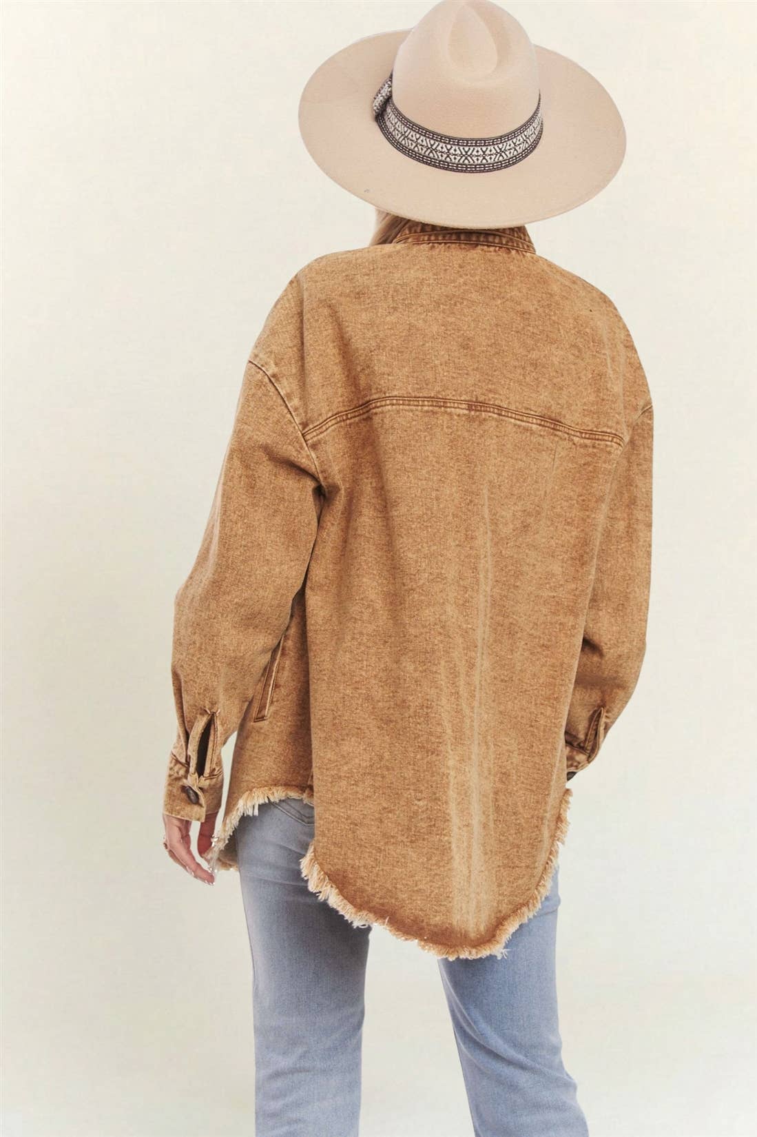 BUTTON DOWN WASHED SHACKET