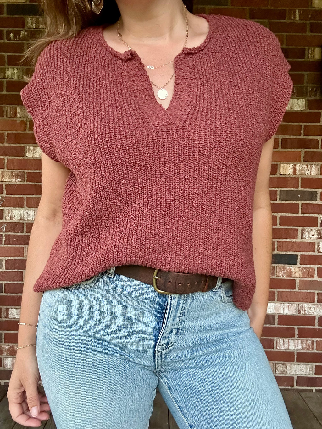 Autumn Ridge Sleeveless Sweater